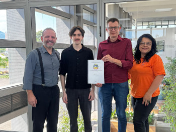 Entrega para as autoridades de Igrejinha Entrega para as autoridades de Igrejinha