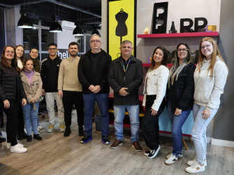 Turma de Práticas Contábeis com o representante da Receita Federal de Taquara
