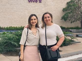Dieila e Daiane na formação continuada