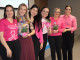 Organizadoras Edna e Monique sendo homenageadas