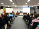 Professor Magnus Ody apresentando o PIBIB para os acadêmicos participantes