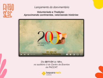Lançamento nesta sexta-feira, dia 8 de novembro