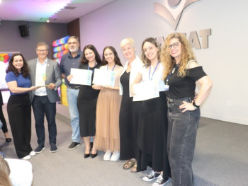 Vencedores do 1º lugar na Mostra Júnior