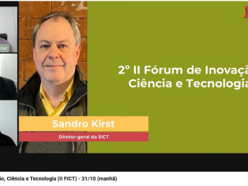 Painel com Sandro Kirst, Diretor-Geral da Secretaria de Ciência, Inovação e Tecnologia do Rio Grande do Sul