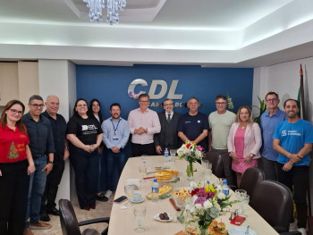 Na sede da CDL de Campo Bom Momento de integração