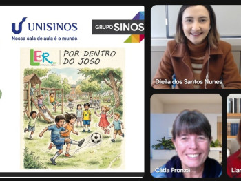 Participantes da reunião on-line Imagem ilustrativa