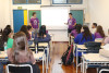 Guilherme Morschel e Vinicius Costa conversando com os acadêmicos
