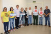 Entrega dos alimentos para representantes das entidades sociais
